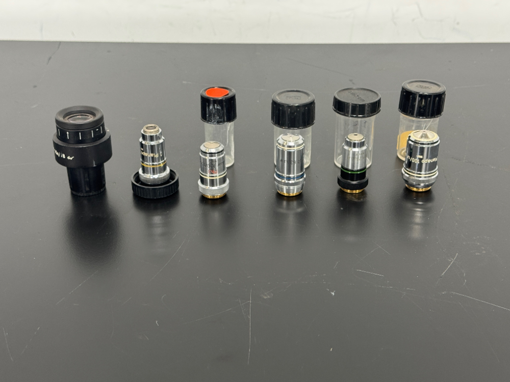 Image of Lot Of Microscope Objectives